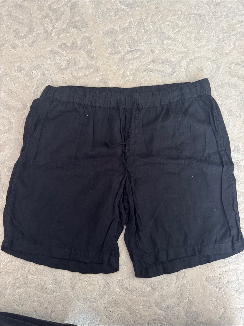 Caslon Black Drawstring Bermuda Shorts